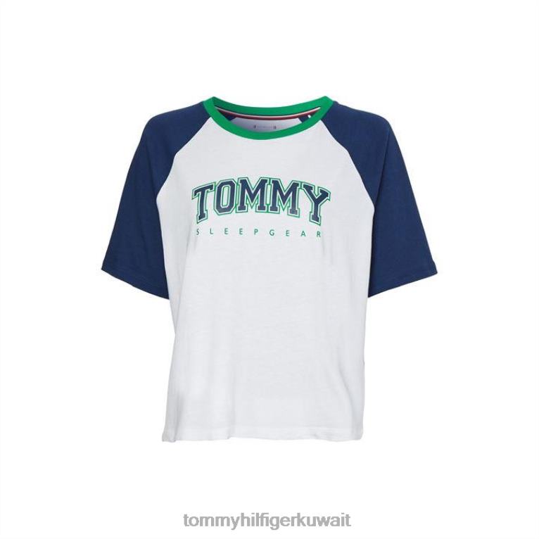 أبيض / كحلي Tommy Hilfiger cn ss المحملة 4464420664