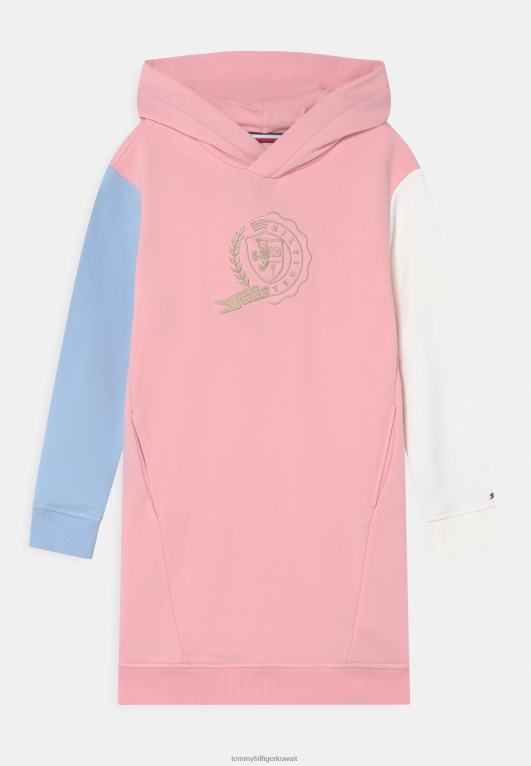 الظل الوردي Tommy Hilfiger أيقونة colorblock اللباس اللباس اليوم 446445580
