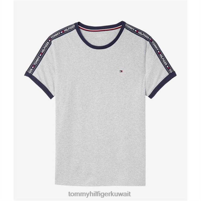 هيذر رمادي Tommy Hilfiger hwk الشريط تي شيرت 4464419697