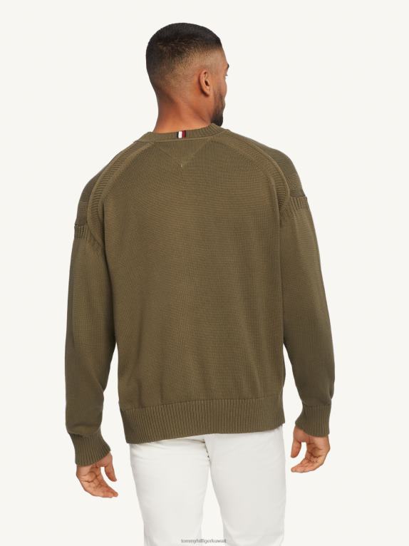 الجيش الأخضر Tommy Hilfiger أيقونات الطائر الرسومي intarsia 446441364