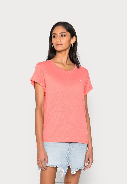 المرجان الكريستالي Tommy Hilfiger تيشيرت بطبعة rlx c-nk ss 446447698