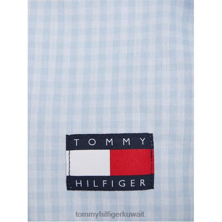 أزرق Tommy Hilfiger قميص ss pj القماش القطني 4464420476