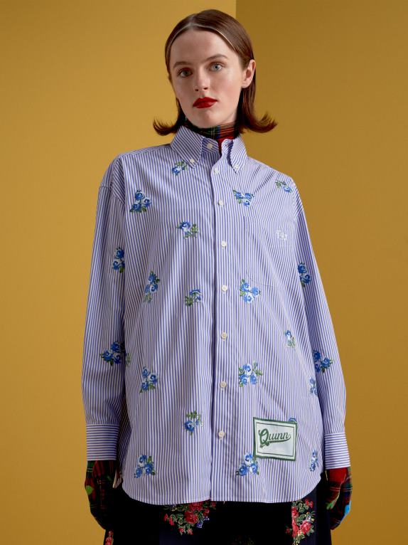 أزرق Tommy Hilfiger قميص مخطط th x ريتشارد كوين 446442400