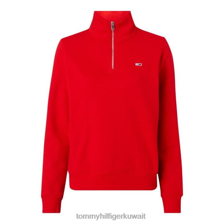 قرمزي عميق Tommy Hilfiger رقبة وهمية من tjw reg بسحاب 4464420127