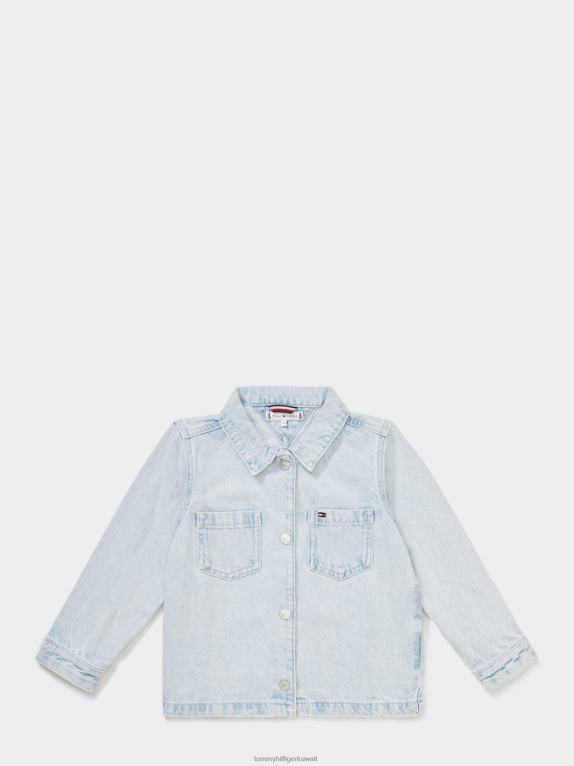 bleachrigid Tommy Hilfiger قميص جينز للأطفال من الجنسين 8-16 44644156