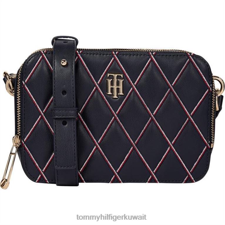 bluedw5 Tommy Hilfiger حقيبة كاميرا مبطنة بالألماس 4464420016