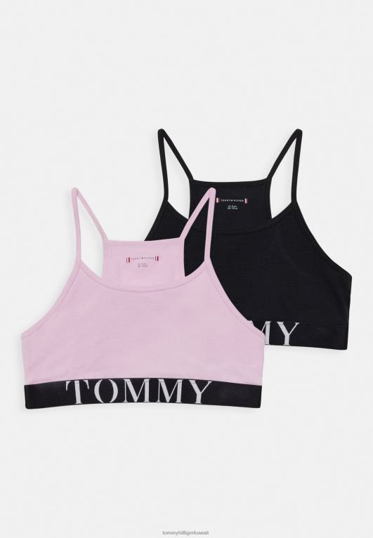 أرجواني مضيء/سماء الصحراء Tommy Hilfiger قميص داخلي من Bralette مكون من قطعتين 446448865