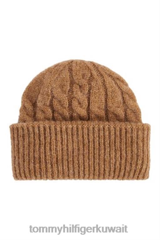 browm Tommy Hilfiger قبعة صغيرة متماسكة لا تتأثر بمرور الزمن 446443582