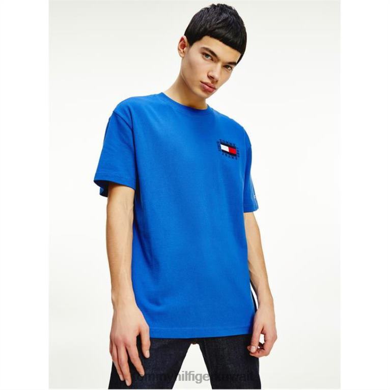 المثل الأزرق c63 Tommy Hilfiger تي شيرت علم مربع 4464420124