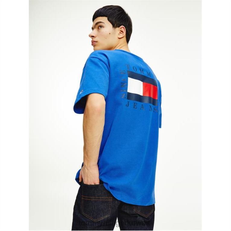 المثل الأزرق c63 Tommy Hilfiger تي شيرت علم مربع 4464420124