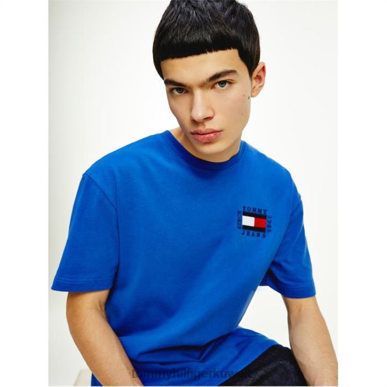 المثل الأزرق c63 Tommy Hilfiger تي شيرت علم مربع 4464420124