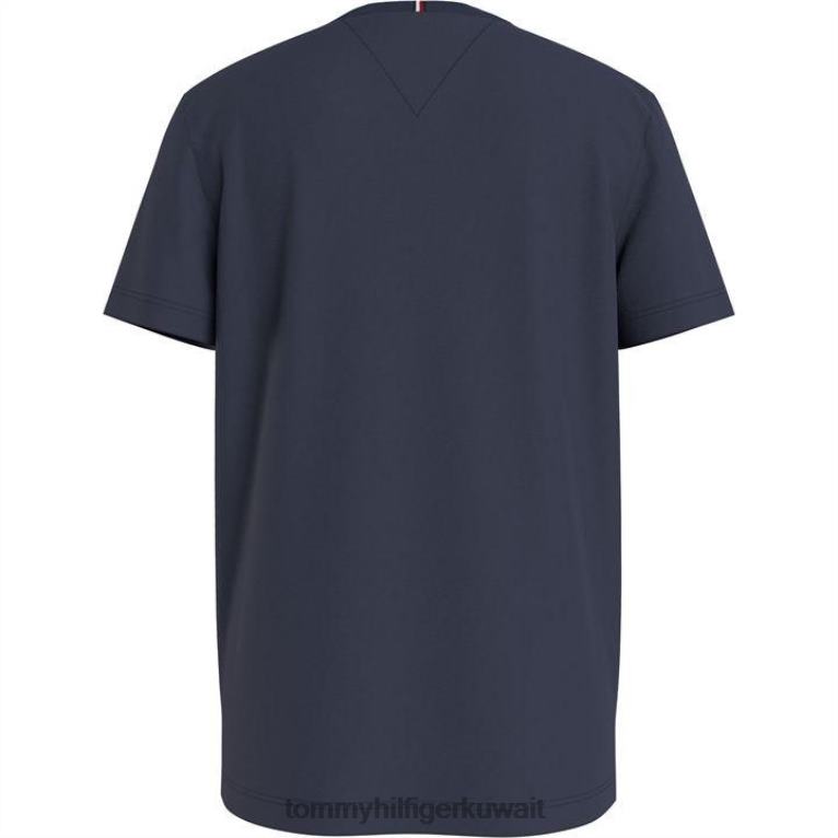 c87 تونافي Tommy Hilfiger تيشيرت بشعار للأولاد الصغار 4464420584