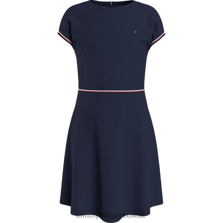 البحرية c87 Tommy Hilfiger الفتيات متزلج اللباس مصغرة 4464420782