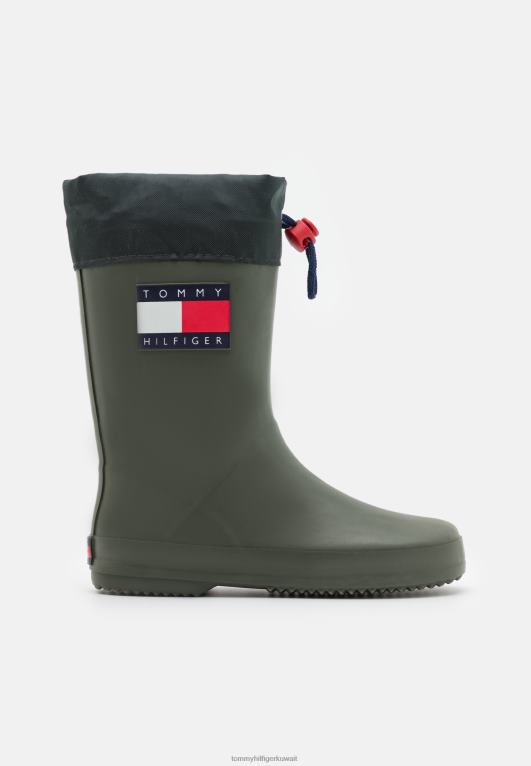 الأخضر العسكري Tommy Hilfiger com.wellies 446444636