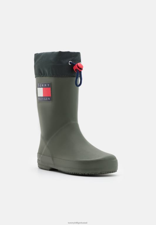 الأخضر العسكري Tommy Hilfiger com.wellies 446444636