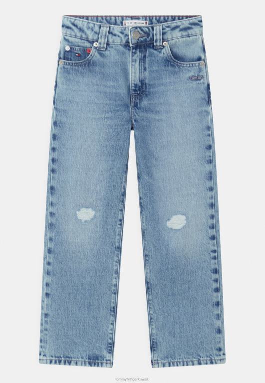 com.softtouchlight Tommy Hilfiger بنطال جينز ناعم بقصة مستقيمة 446446133