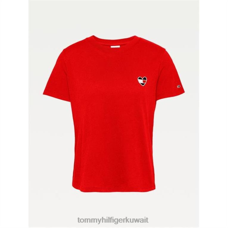 عميق crmsn xnl Tommy Hilfiger تي شيرت قلب عادي 4464420380
