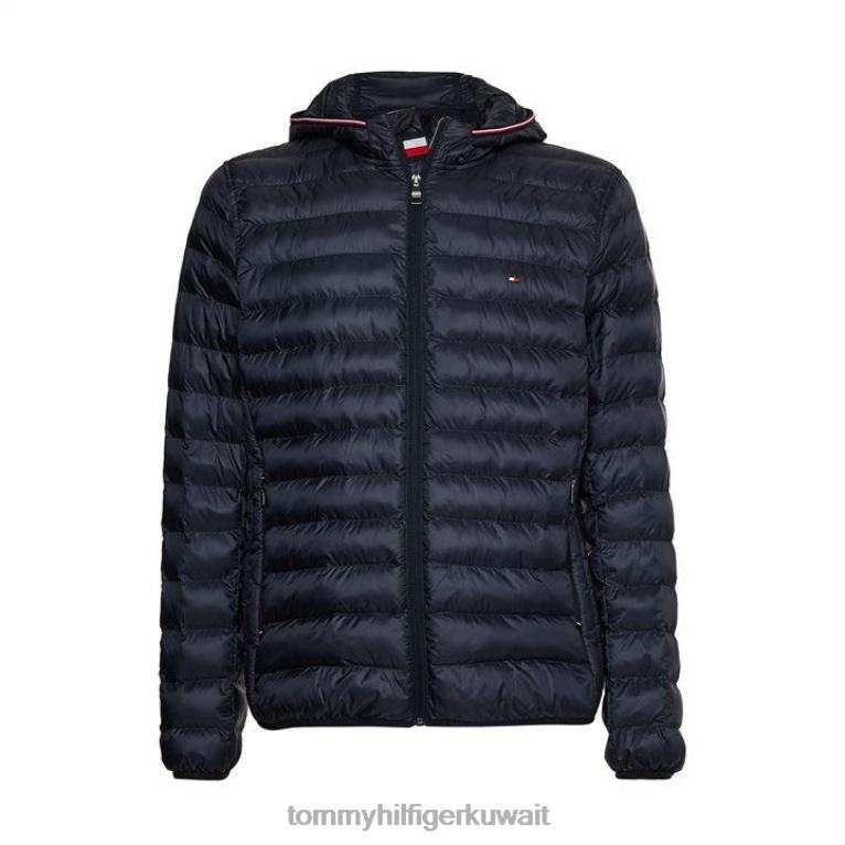 سماء الصحراء dw5 Tommy Hilfiger سترة بغطاء للرأس معاد تدويرها وقابلة للتعبئة 4464419599
