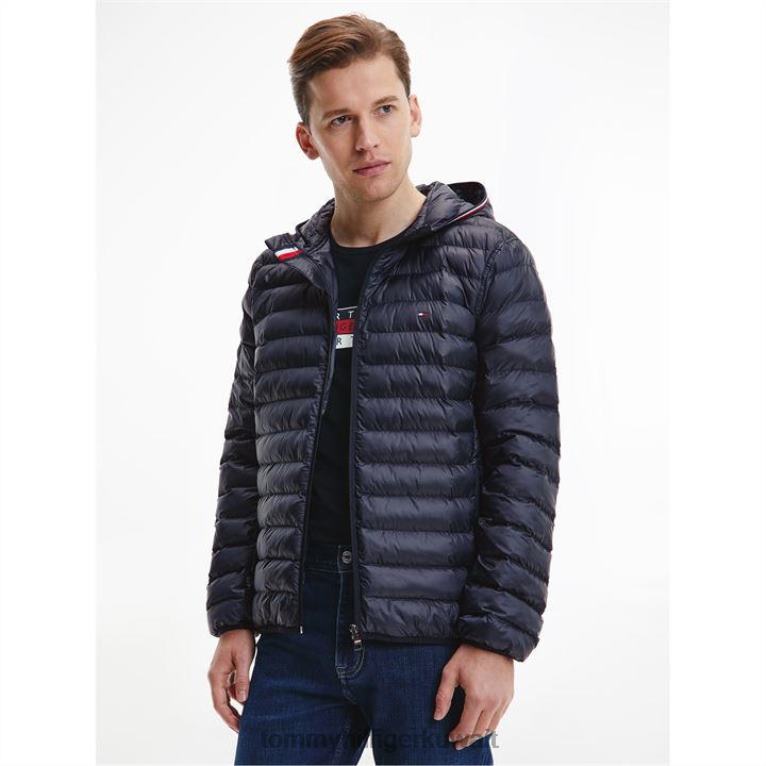 سماء الصحراء dw5 Tommy Hilfiger سترة بغطاء للرأس معاد تدويرها وقابلة للتعبئة 4464419599