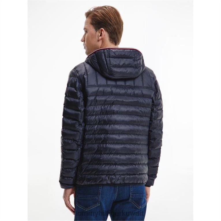 سماء الصحراء dw5 Tommy Hilfiger سترة بغطاء للرأس معاد تدويرها وقابلة للتعبئة 4464419599