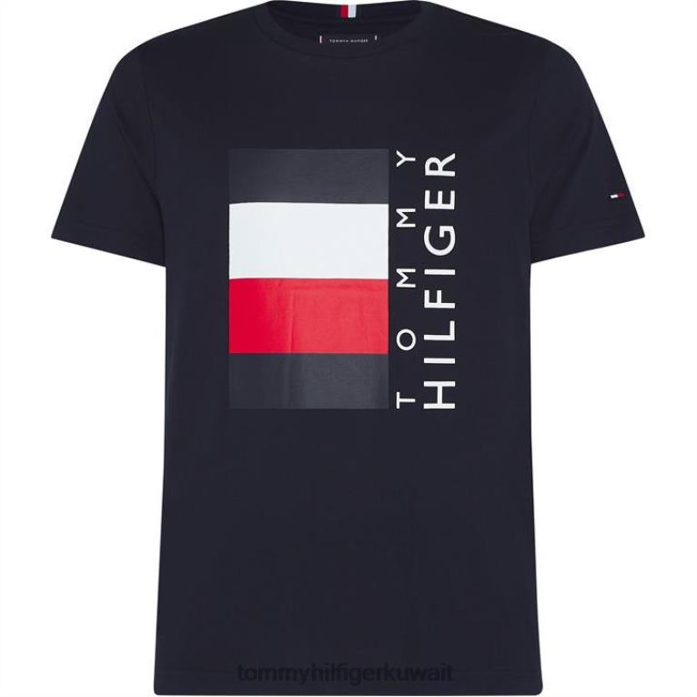 سماء الصحراء dw5 Tommy Hilfiger تي شيرت مربع مخطط 4464419932