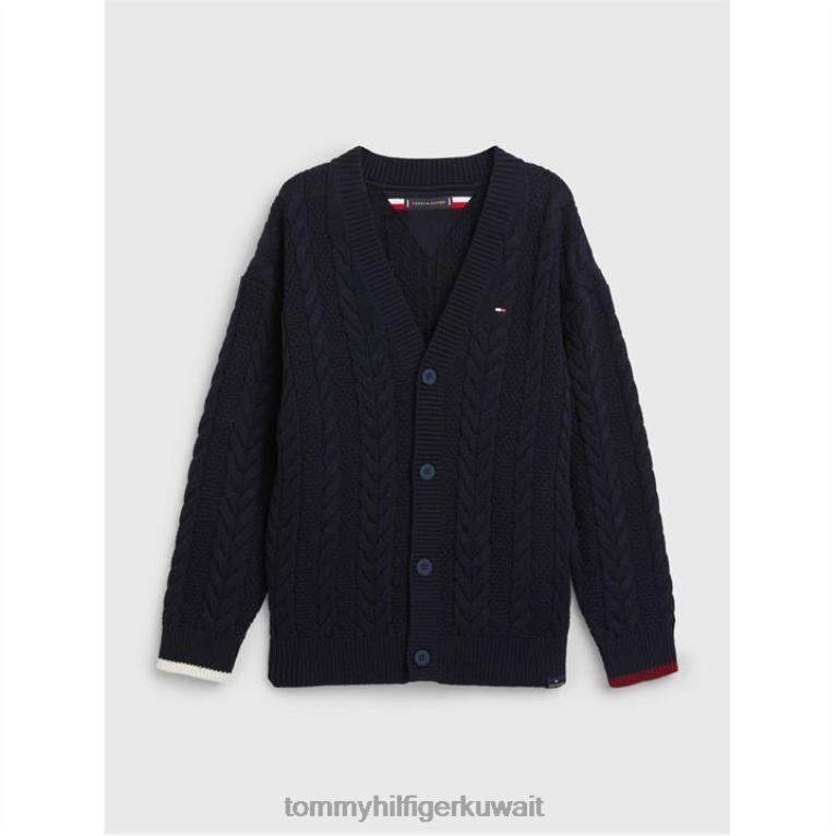 سماء الصحراء dw5 Tommy Hilfiger سترة الكابل الأساسية 4464420946