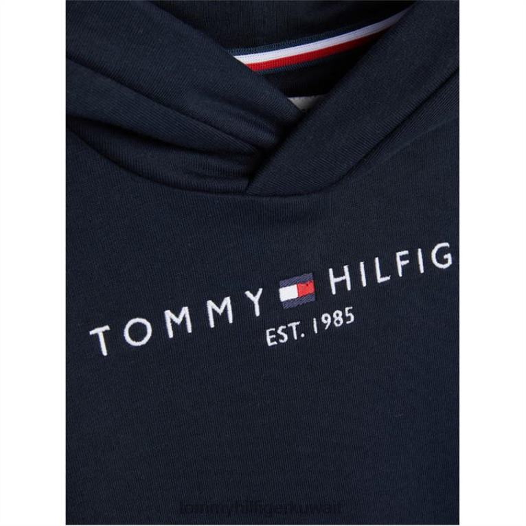 سماء الصحراء dw5 Tommy Hilfiger فستان عرق هوديي أساسي l/s 4464420939
