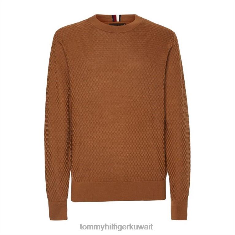 كاكي صحراوي gw5 Tommy Hilfiger هيكل من القماش القطني برقبة دائرية 4464420969