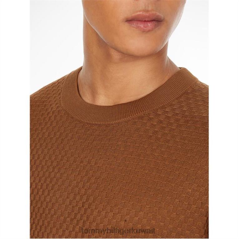 كاكي صحراوي gw5 Tommy Hilfiger هيكل من القماش القطني برقبة دائرية 4464420969