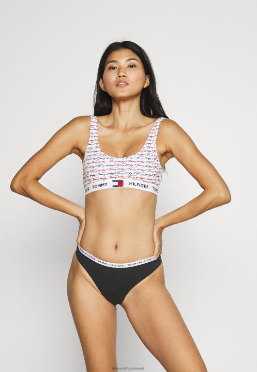 رمادي متوسط ​​htr/أبيض/أسود Tommy Hilfiger أساسيات 3 حزمة ثونغ 446447094