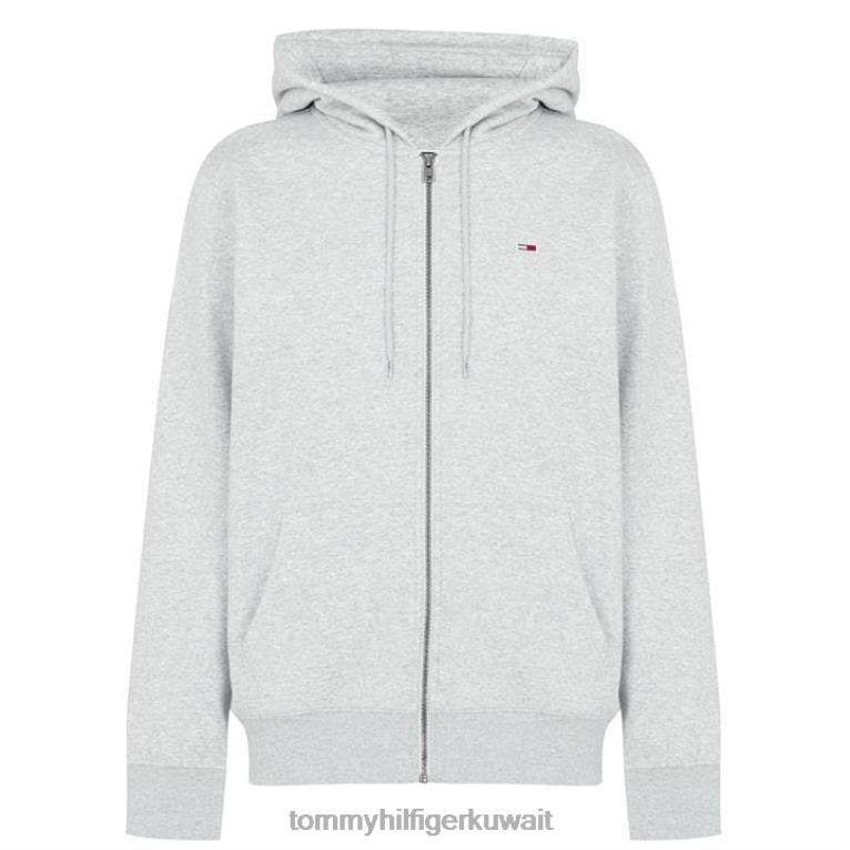 لتر رمادي htr Tommy Hilfiger هوديي بسحاب عادي 4464420472