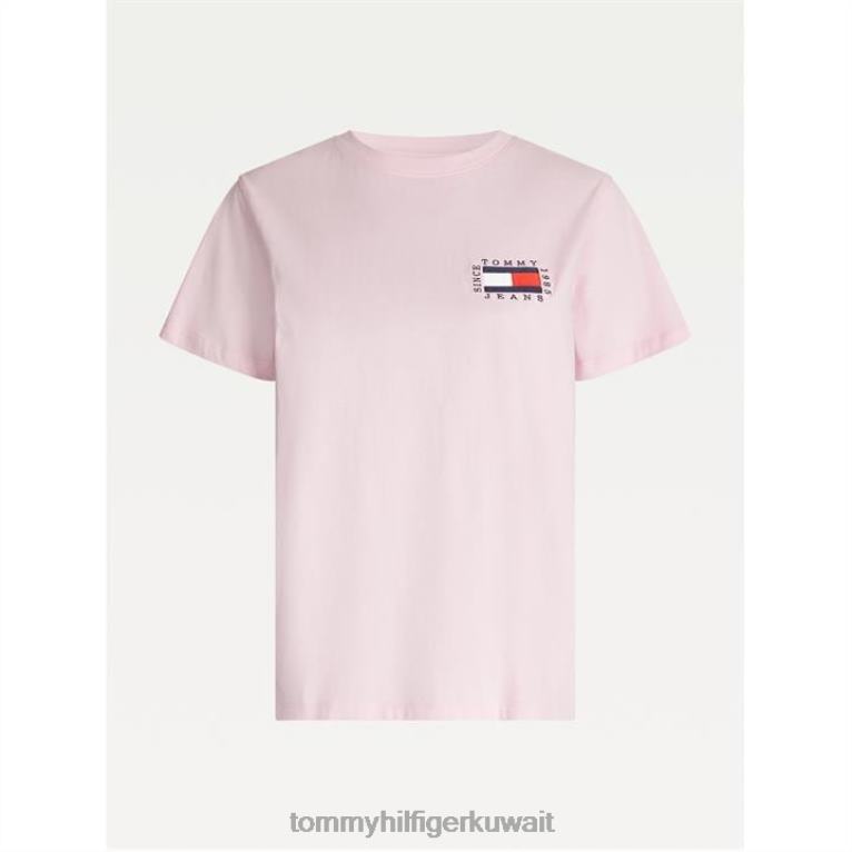romntc الوردي توج Tommy Hilfiger تي شيرت علم مربع 4464419781