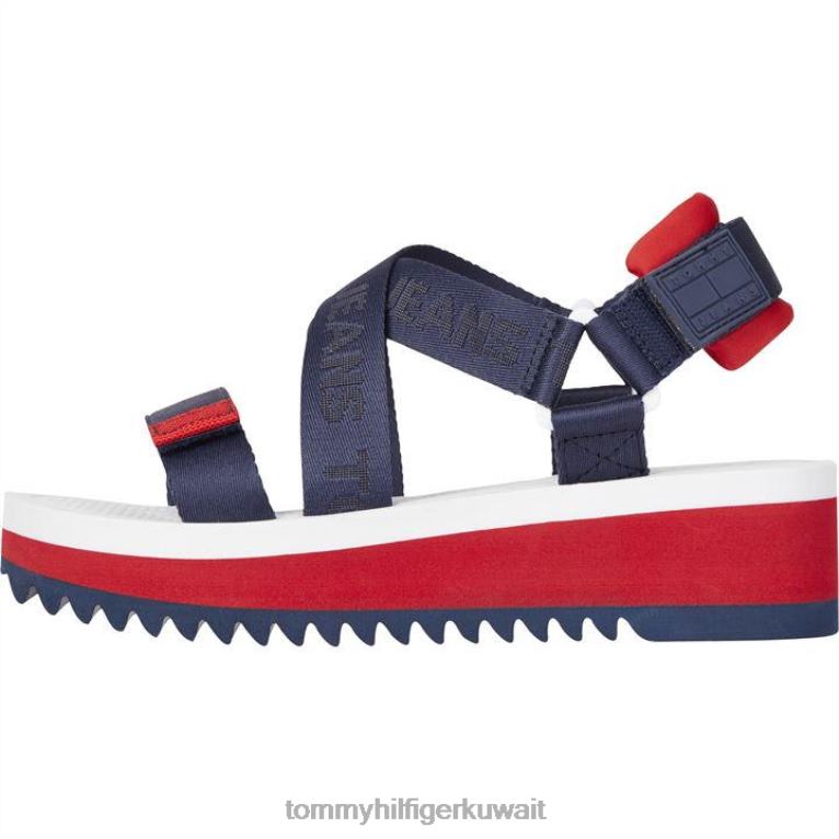 rwb Tommy Hilfiger الصنادل المسطحة 4464419701