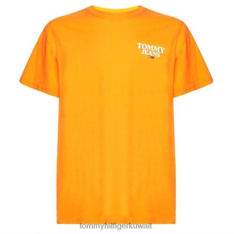برتقالي se8 Tommy Hilfiger تي شيرت بشعار دخول على الصدر 4464420578