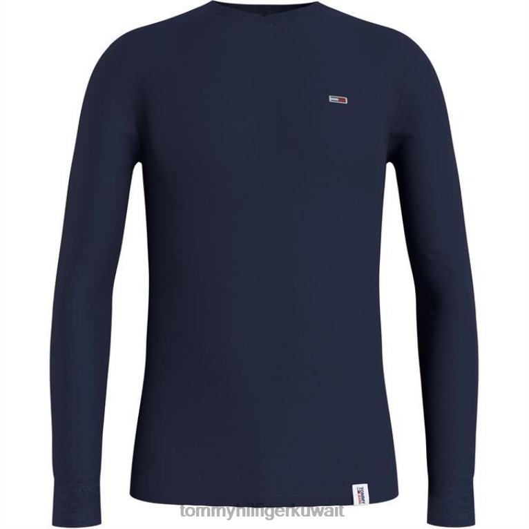 twlightt البحرية dmn Tommy Hilfiger سترة وافل صغيرة 4464420218