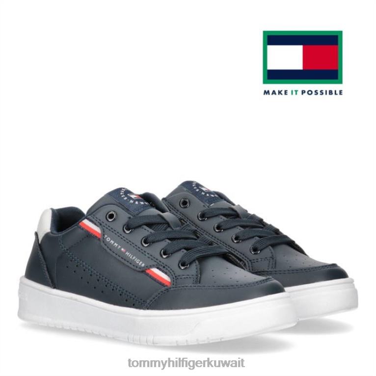 أزرق/أبيض x007 Tommy Hilfiger كريم لو ترينرز جونيور 4464420385