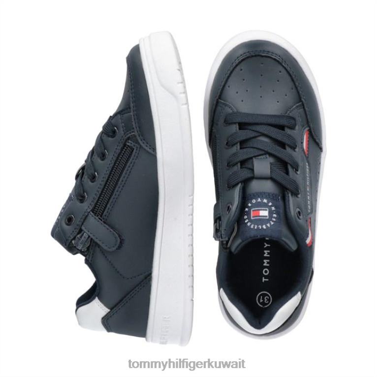 أزرق/أبيض x007 Tommy Hilfiger كريم لو ترينرز جونيور 4464420385