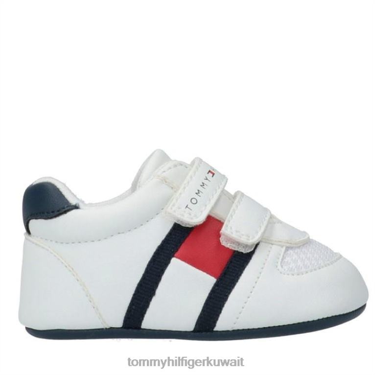 الأبيض x336 Tommy Hilfiger thk كيكي العلم الفيلكرو cr00 4464419992